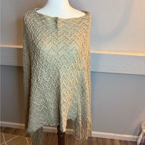 Chic Beige Women's Poncho